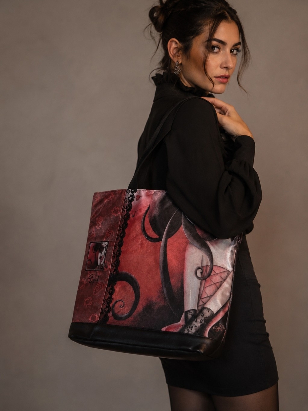Dezango Gothic Art Tote Bag – Rare Statement Piece 🖤🌙